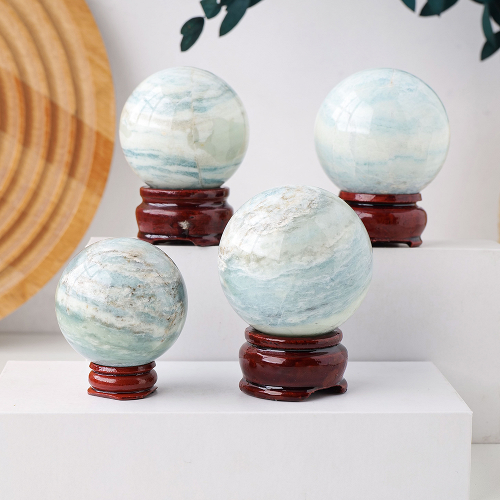 Blue Quartz Sphere